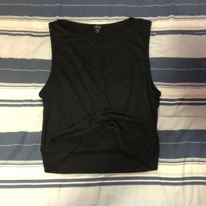 Black crop top